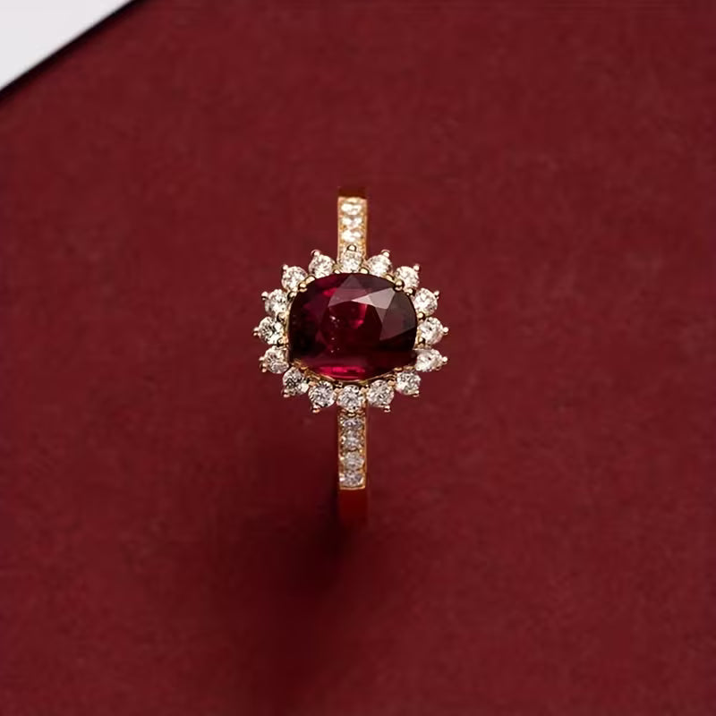 Empress Rød Ring | Guld