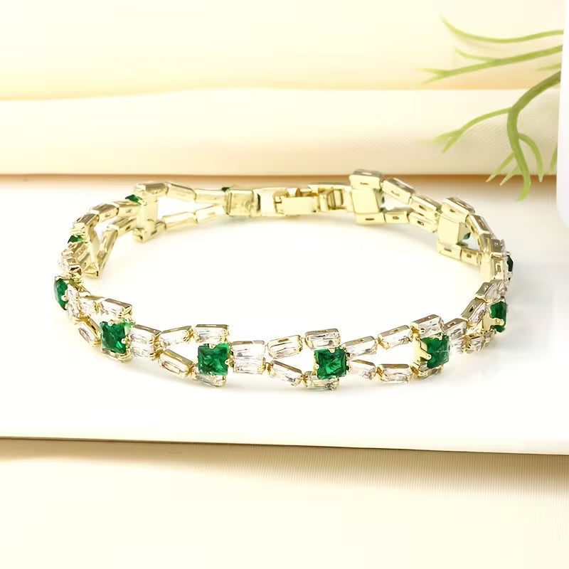 Verde Lænke Tennisarmbånd | Guld