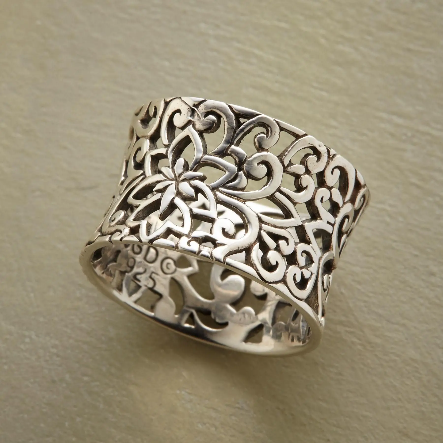 Sølv Ornate Filigran Ring