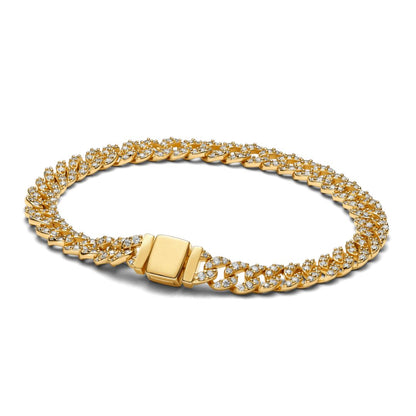 Cubansk Armbånd | Guld