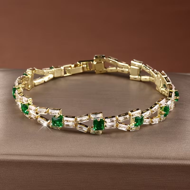 Verde Lænke Tennisarmbånd | Guld