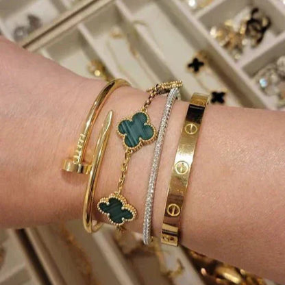 Clover Armbånd Grøn