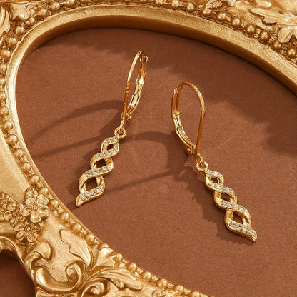 Shimmer Twist Ava Øreringe | Guld