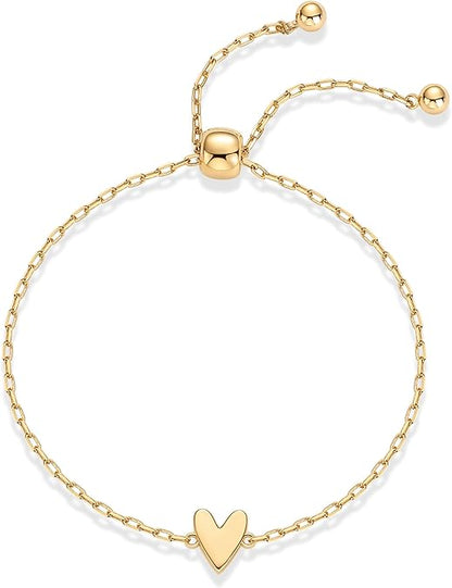 Radiant Hjerte Armbånd | Guld