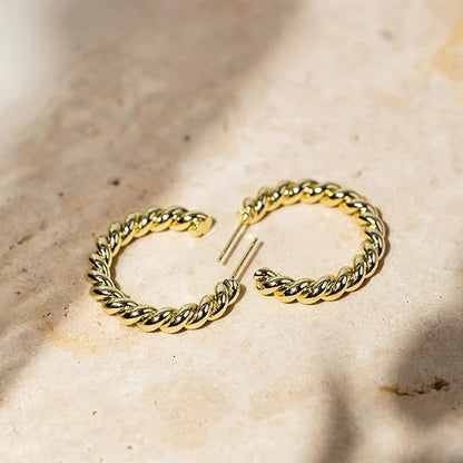 Reb Twist Creoler | Guld