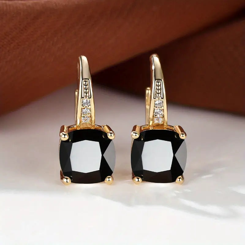 Mystic Safir Sten Creoler | Guld