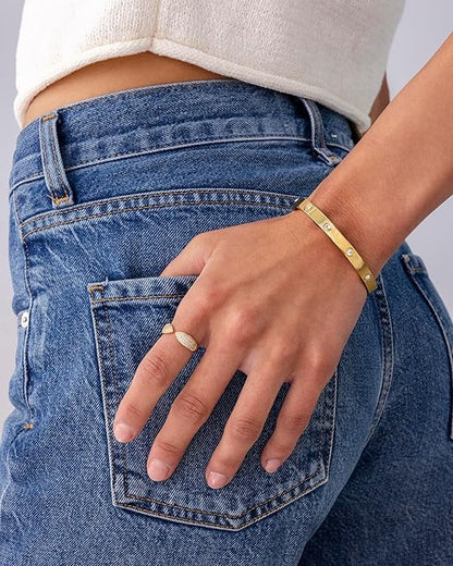 Halo Dot Armbånd | Guld