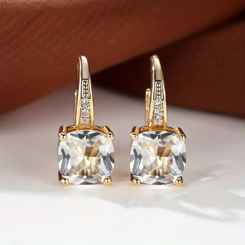 Mystic Safir Sten Creoler | Guld