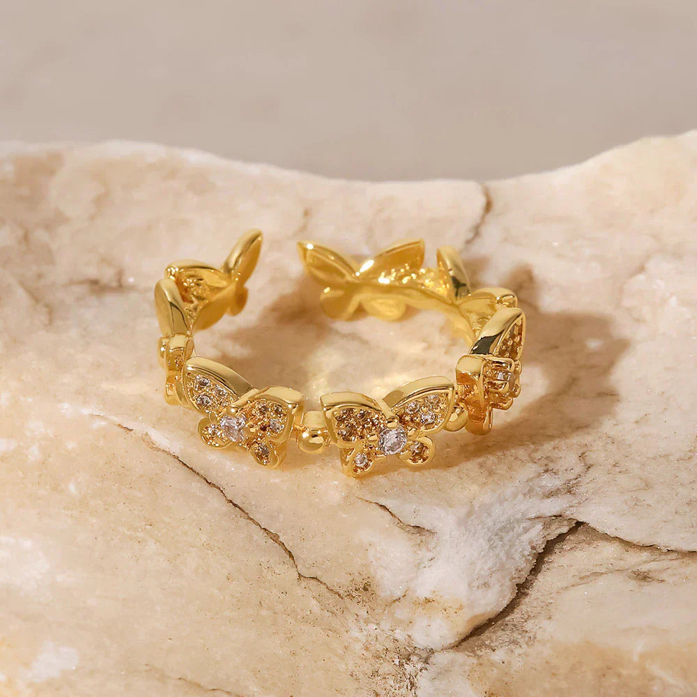 Colleen Sommerfugl Guld Ring