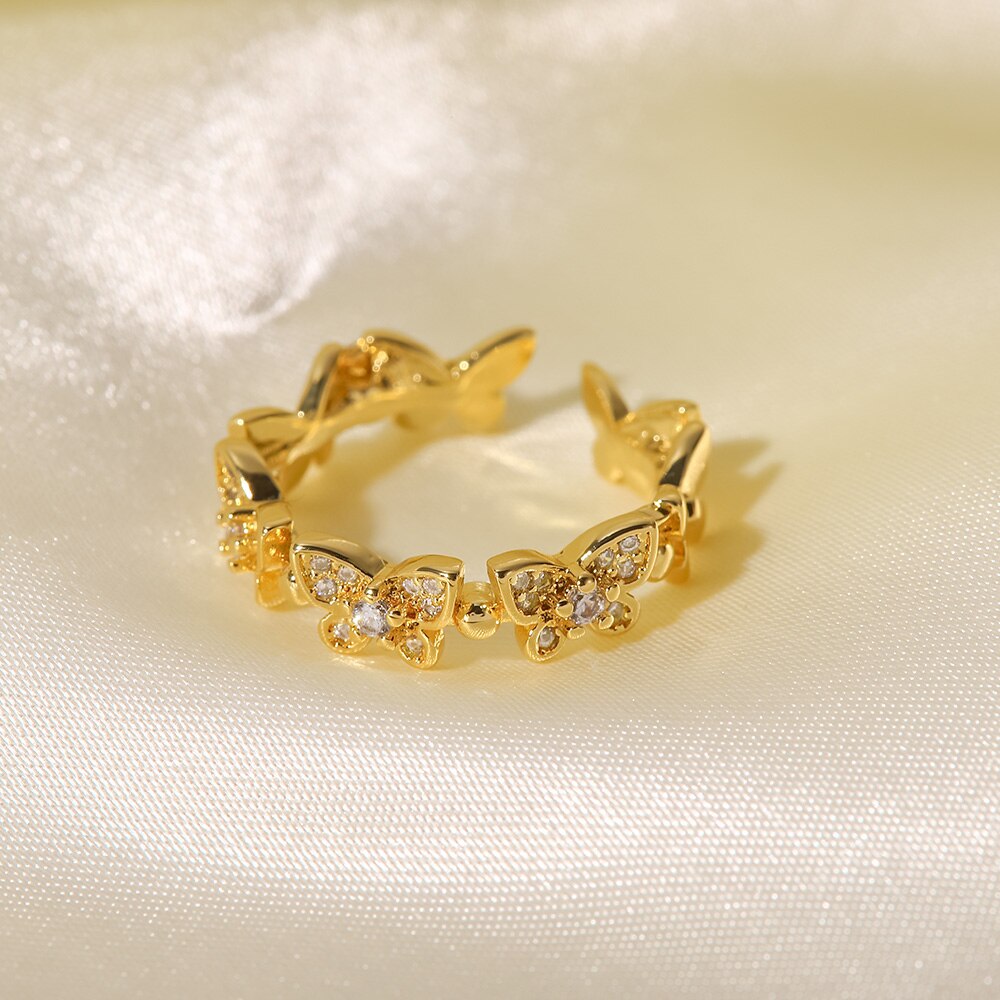 Colleen Sommerfugl Guld Ring
