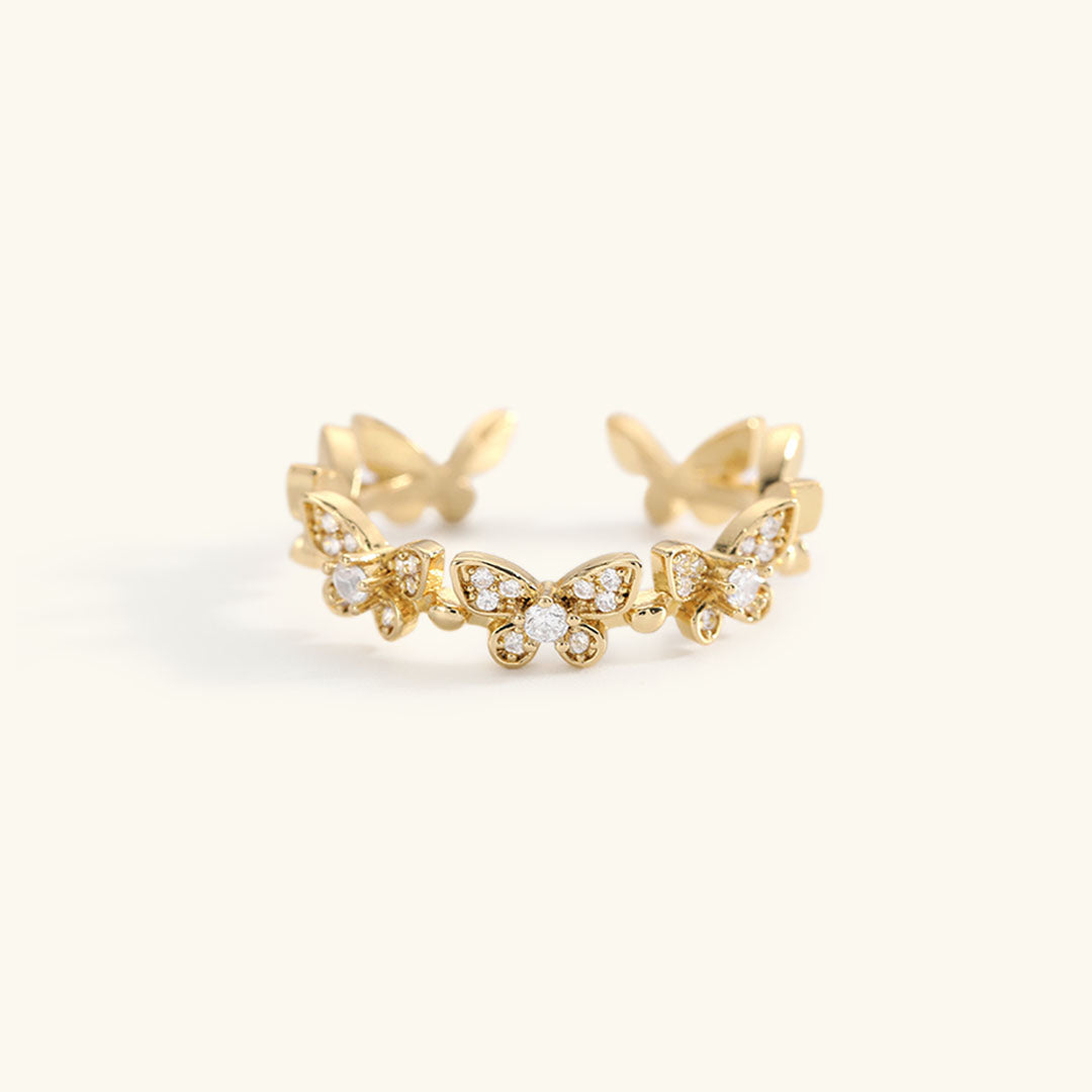 Colleen Sommerfugl Guld Ring