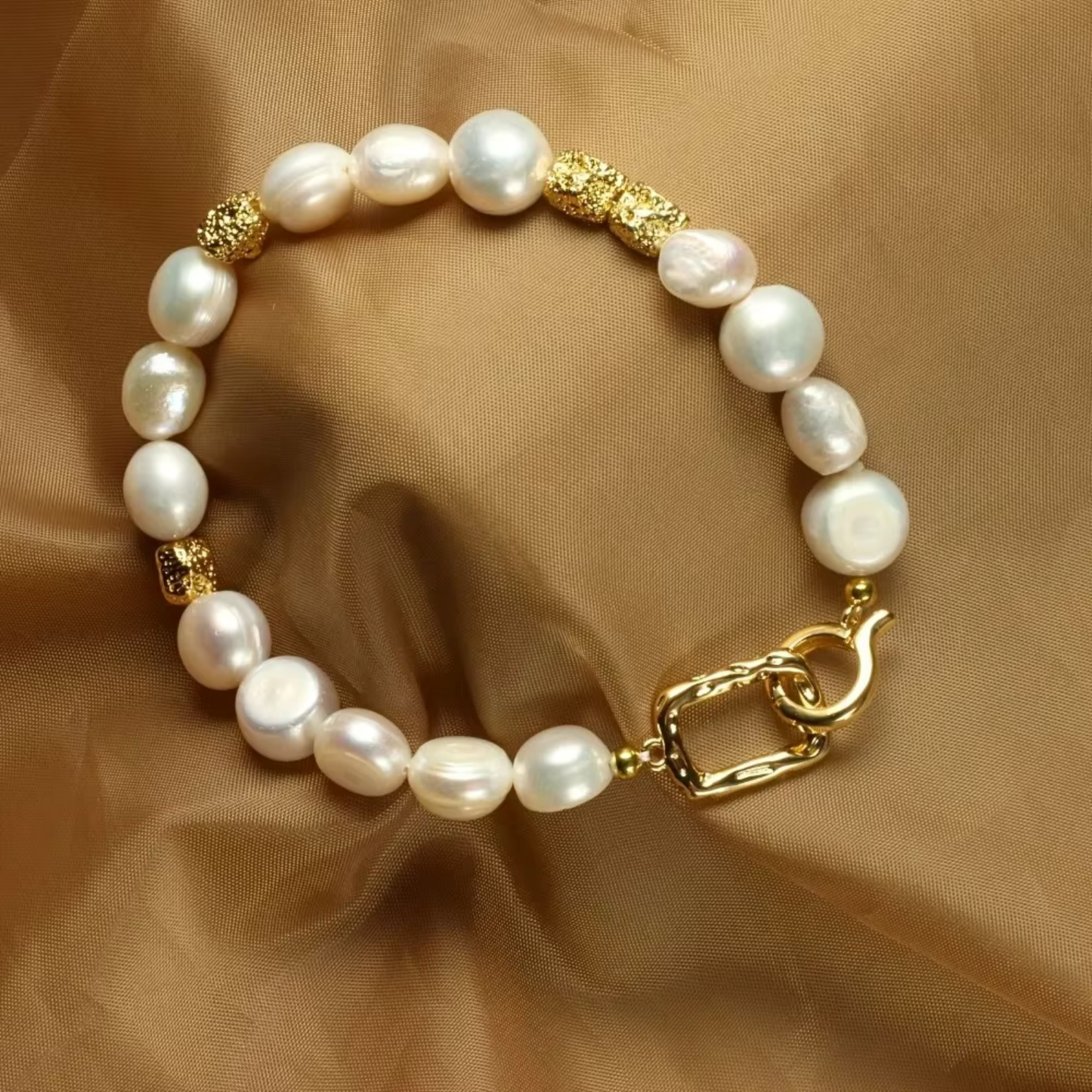 Freshwater Barok Perler Armbånd