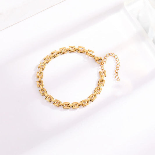 Timepiece Lænkearmbånd | Guld