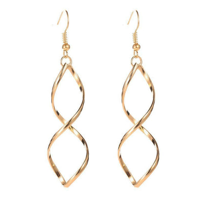 Spiral Dangle Øreringe | Guld