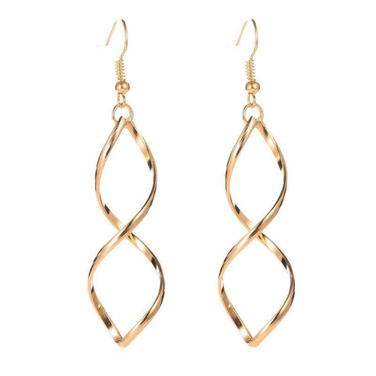Spiral Dangle Øreringe | Guld