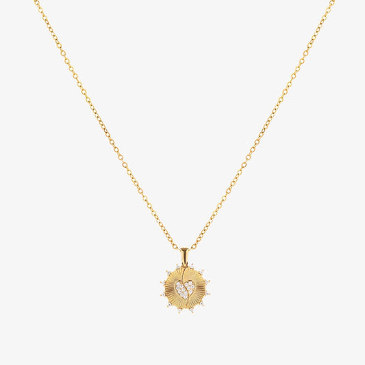 Sunray Kærlighed Halskæde | Guld