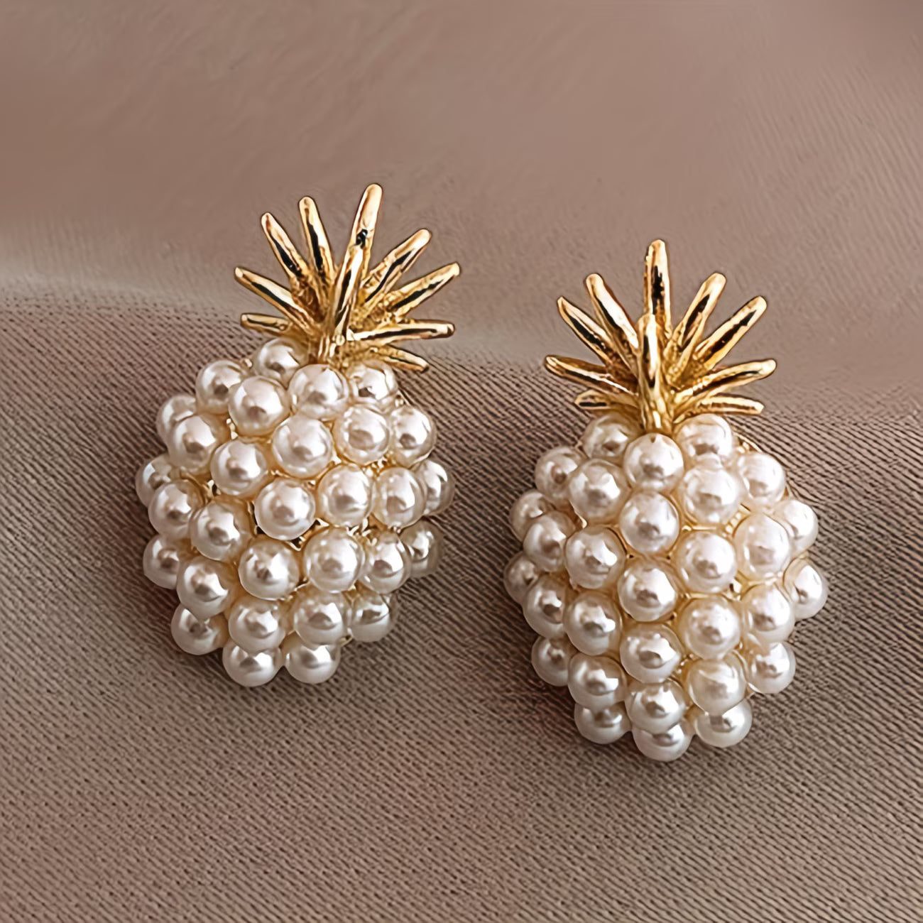 Perle Pineapple Øreringe