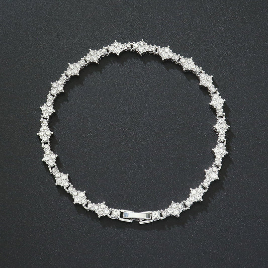 Klassisk Cluster Tennisarmbånd | Guld
