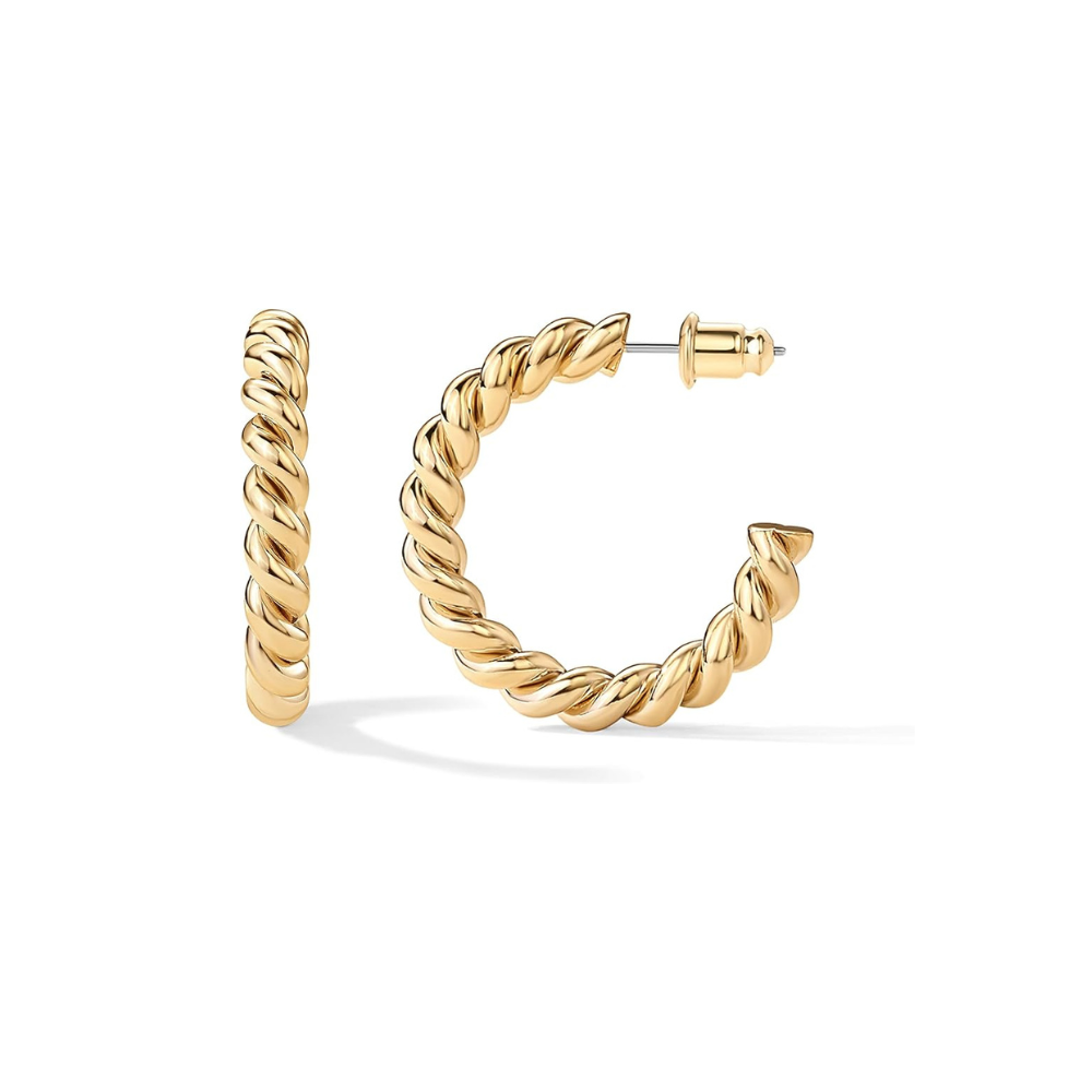 Reb Twist Creoler | Guld