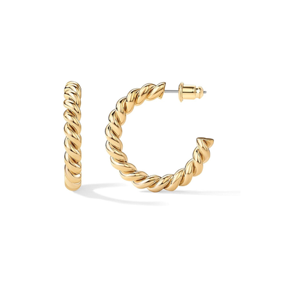 Reb Twist Creoler | Guld
