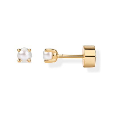 Dainty Perle Ørestikker | Guld