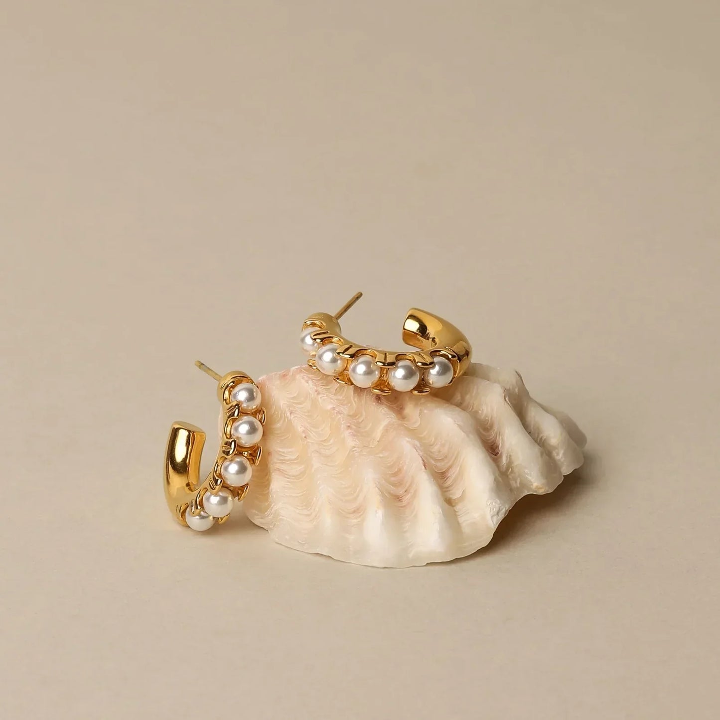 Mother-of-Pearl Charm Øreringe