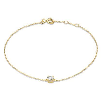 Cléa Moissanite Sten Armbånd | Guld