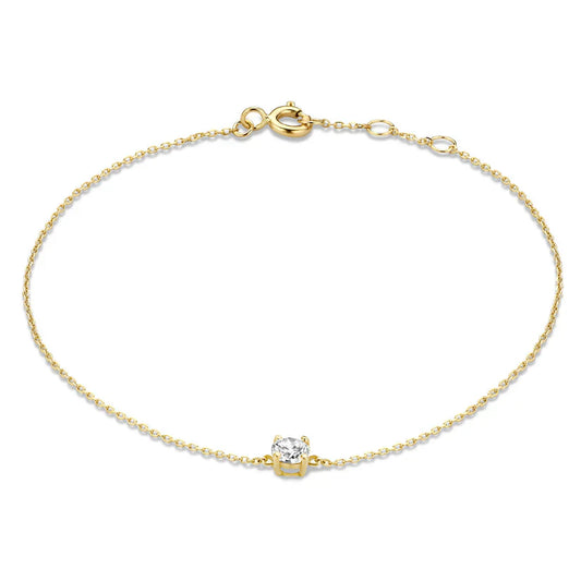 Cléa Moissanite Sten Armbånd | Guld