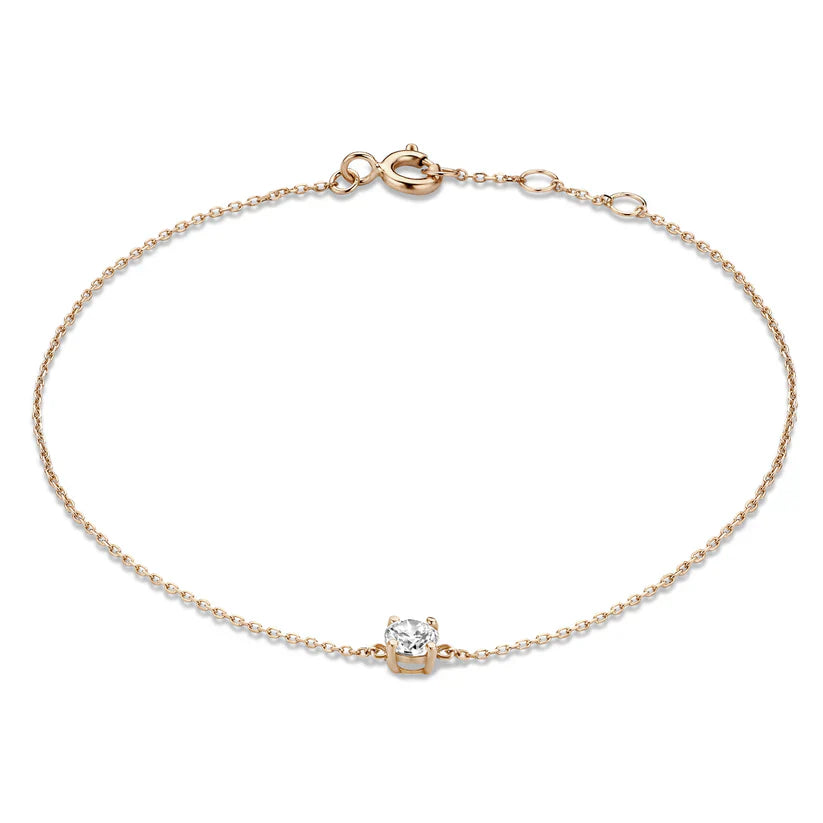 Cléa Moissanite Sten Armbånd | Guld