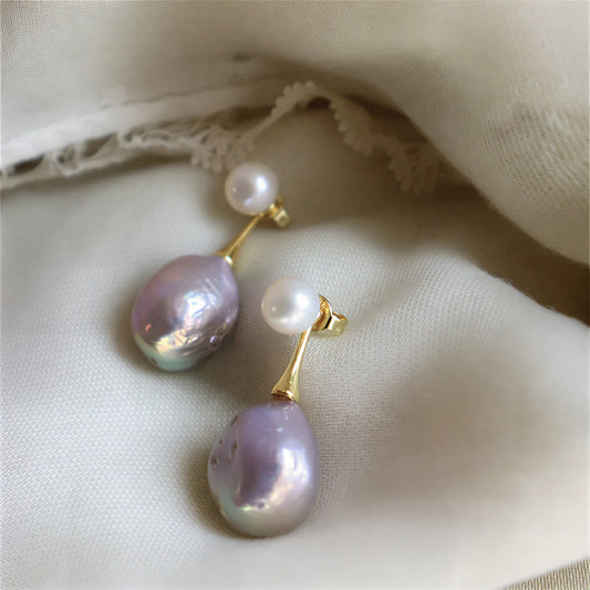 Exquisite Lilac Perleøreringe