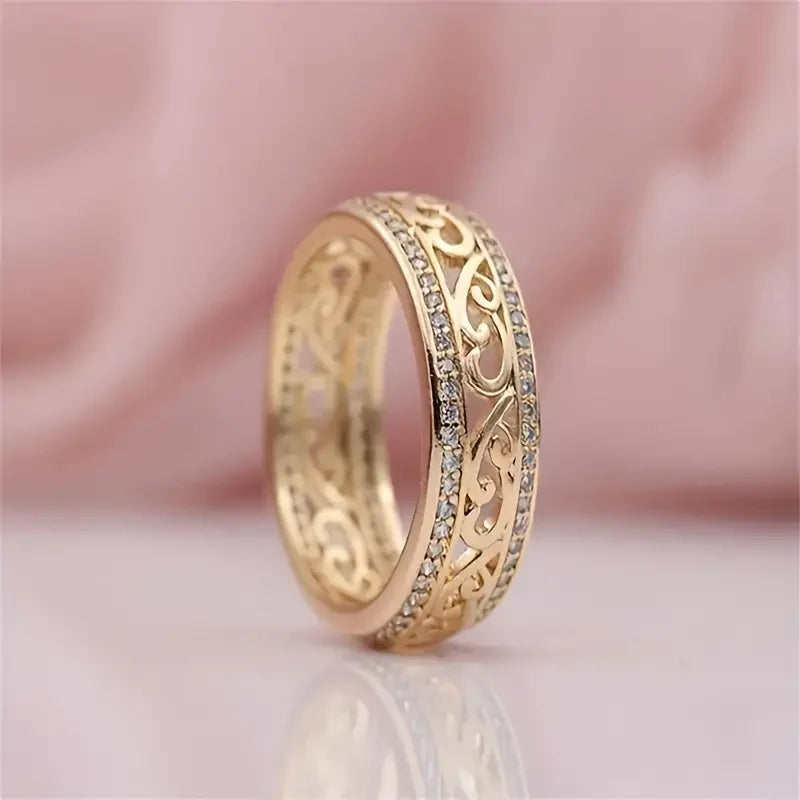 Shiny Hollow Guld Ring | Guld