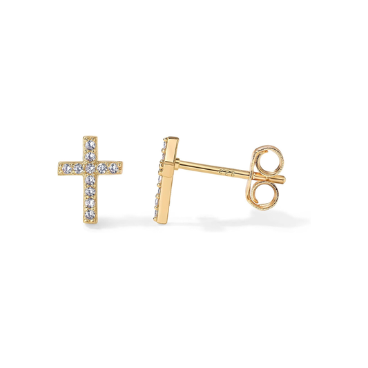 Paved Kors Ørestikker | Guld